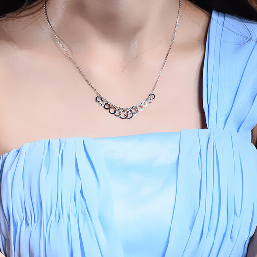 Pt.Charm Platinum Necklace PT950 Platinum Set Chain Women's Confession Balloon Platinum Necklace for Valentine's Day for Girlfriend and Wife In Stock National Inspection Certificate 3.9-4.0g