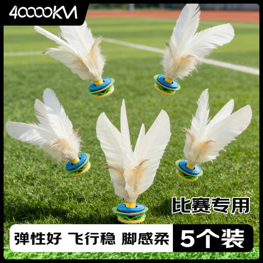 Forty Thousand Kilometers Dabai Shuttlecock Sports Special Adult Fitness Competition Children's Chicken Feather Tendon Professional Resistance Shuttlecock