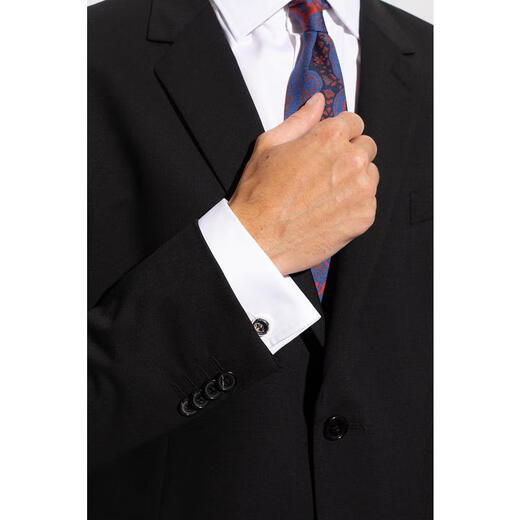 Paul Smith men's cufflinks fixed decorative metal silver-plated business banquet accessories silver 1 piece