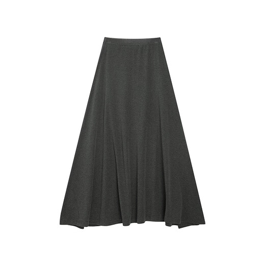 Fragment (dribs&drabs) suit women's 2026 spring new high-neck short-sleeved tie design T-shirt commuting drape lazy skirt dark gray M