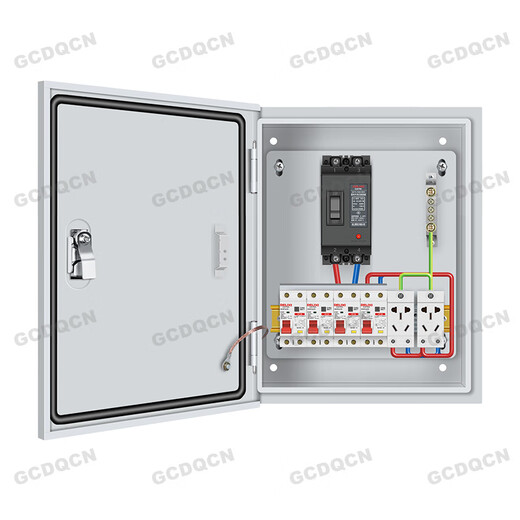 Distribution box household surface-mounted single-phase 220v three-level meter box concealed charging pile distribution box complete set control box box people complete set 1