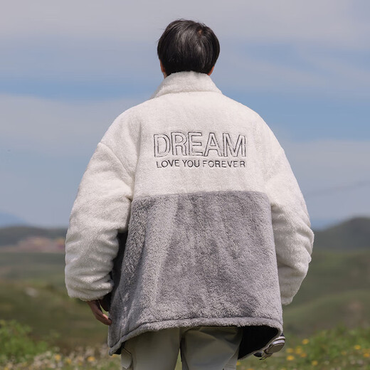 VUUG Outdoor Leisure Sports Stand Collar Winter Cotton Clothes Men's Warm Cotton Clothes Trendy Versatile Jackets Men Black S