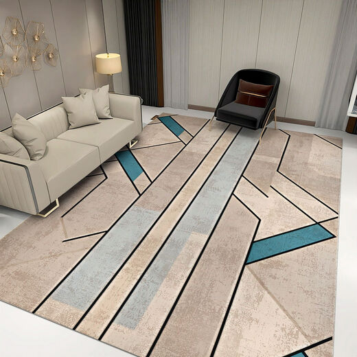 Fantasy, fashion, simple and elegant living room large carpet, personalized artistic geometric pattern floor mat, sofa front coffee table blanket, can be customized JH+075 160x230 cm (environmental protection and mite removal)