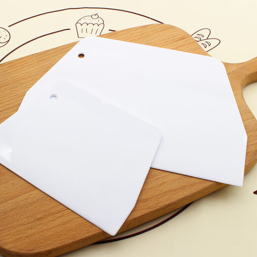 Baking Xiaoai plastic trapezoidal scraper baking kitchen tool steamed bun cutting knife cream cake rice roll scraper household trapezoidal hard scraper small