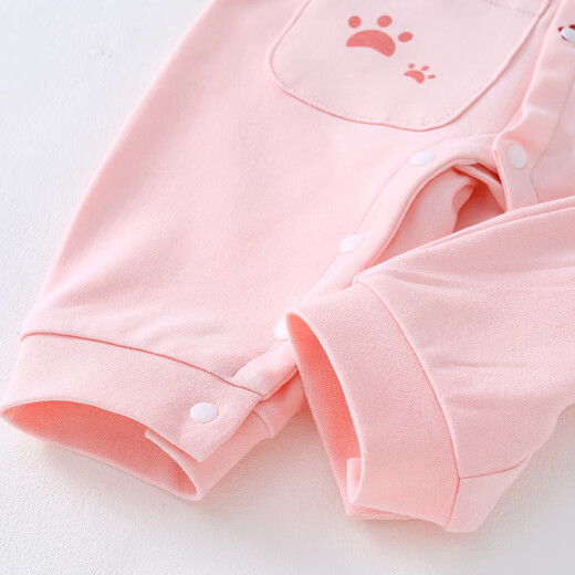 BALA suitable for baby spring and autumn cartoon jumpsuit pure cotton baby girl clothes early spring super cute bunny outing clothes baby bag flower bunny 59cm