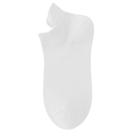 Genuine Zoyin cotton products 5 pairs of Zoyin socks men's short socks cotton socks summer sweat-absorbent breathable boat socks low-cut shallow mouth sports 5 white One size fits all 38-44 spring and summer thin style_boneless seam head_anti-odor and sweat-absorbent