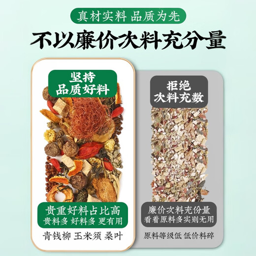 Xiehe Ingenious Qingqianliu Corn Silk Mulberry Leaf Pueraria Mirifica Reduces High Apocynum Sugar Lipid Lowers Uric Blood Acid Lowers Blood Pressure Healthy Tea Upgraded Suitable for Moderate Symptoms *80 Packs