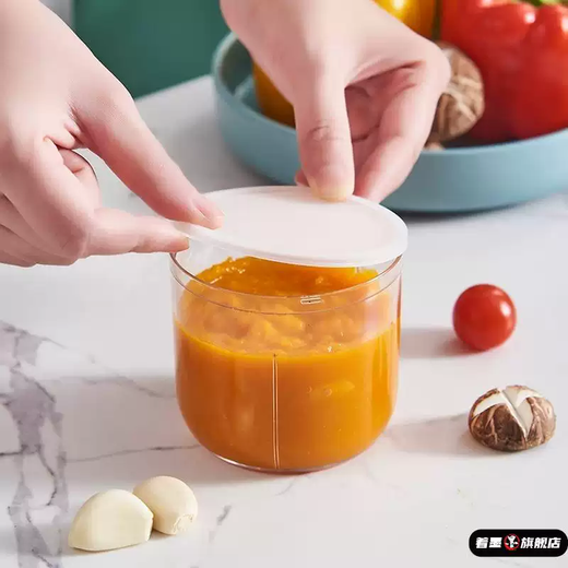 Yusenyi hand-operated garlic masher, manual garlic press, small garlic masher, garlic masher, garlic mincer, green carving (stainless steel boy) 400ml, three blades 400ml