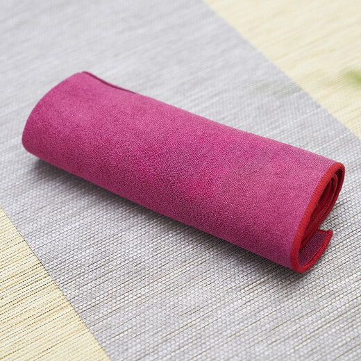 Han and Tang Dynasty thickened absorbent tea towels, tea cloths, tablecloths, tea mats, rags, tea mats, tea tables, tea trays, kung fu tea sets, tea ceremony accessories, thickened tea towels. Red. 35*35cm