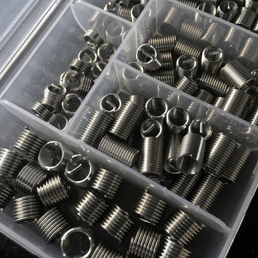 Rongguang wire screw sleeve combination boxed thread repair repair sleeve wire sleeve dental sleeve thread protective sleeve M6M8M10M12 150pcs304M3-M8 sheath thread repair tool fastener