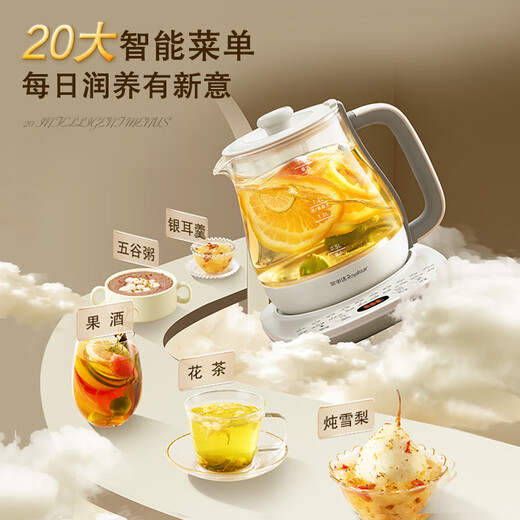 Royalstar Health Pot Kettle Fully Automatic 316 Constant Temperature Kettle 24h Constant Temperature Multi-Function Electric Kettle 1.7L Flower Teapot Tea Maker with Filter YSH1759Y (316L)
