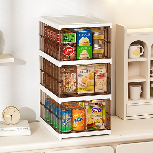 EACHY shoe cabinet installation-free shoe box entry door foldable shoe cabinet home all-in-one cabinet dust-proof shoe rack shoe box brown-6 compartments