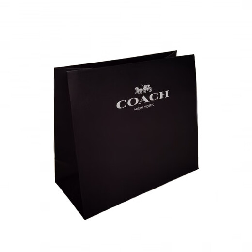 COACH Striped Scarf Unisex Couple Style Blue Black Gray Blue Black Gray Default Packaging