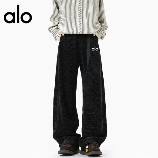 ALO YOGA 2025 autumn and winter new student wear brand spot withdrawal brand discount American retro collision couple parent-child wear dark gray dark gray M 95-110Jin Jin equals 0.5 kg