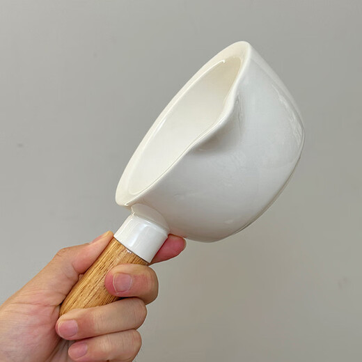 Baichang ceramic garlic mortar garlic press household small manual grinding garlic artifact stone mortar garlic mashing jar bowl ceramic bowl