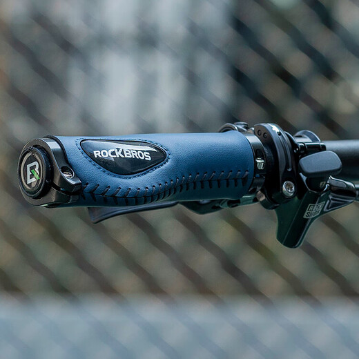 ROCKBROS bicycle handlebar cover silicone meat ball shock absorption and comfortable mountain bike vice handle locking dead grip handlebar cover black (meat ball model)