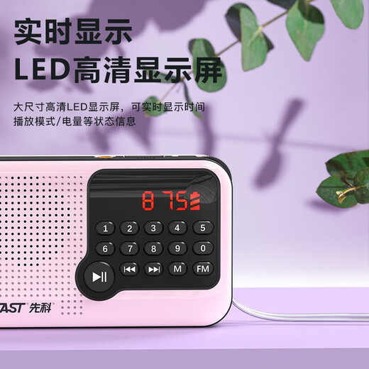 SAST N28 radio for the elderly V30 portable mini player charging V13 card broadcast V60 Walkman music listening semiconductor opera singing machine V13 retro green simple operation one-click radio