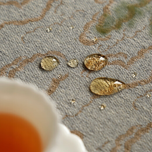 Perfect Chinese Xiangyun Waterproof Tea Mat Insulated Tea Mat Zen Table Runner Maroon