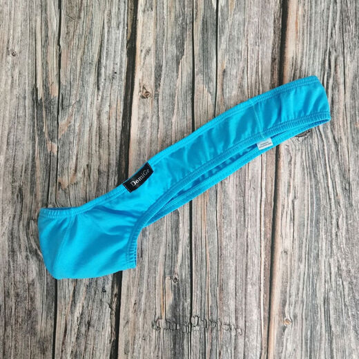 Dumi men's personalized side low-waist thong boxed C-string pants single-sided youth underpants trendy military green 5091 M suitable for around 63-74cm waist