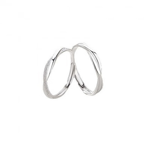 DRpt950 Möbius ring couple ring simple ins style men and women ring opening plain ring opening adjustable Möbius couple ring men
