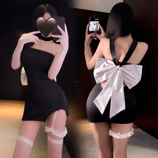Universal sexy outdoor pajamas, large-scale pure lust style, sweet and high-end sense, sexy underwear, butterfly dress, front and back wearable + thong 80Jin Jin equals 0.5kg -135Jin Jin equals 0.5kg Confidential delivery