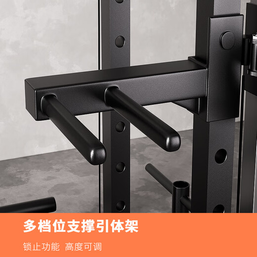 研博 龙门架多功能综合训练器械家用卧推深蹲架器材史密斯健身器材 裸机+120公斤杠铃+凳【包安装】