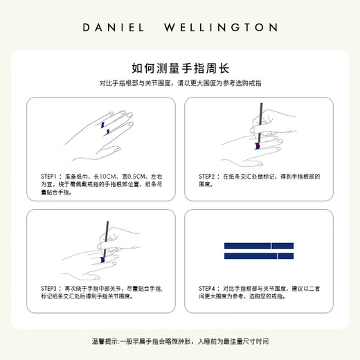 Daniel Wellington (DanielWellington) dw ring for women, classic series of rings for men and women, elegant silver No. 54, birthday gift for girlfriend