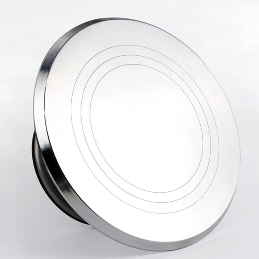 Sanneng Aluminum Alloy Cake Cream Turntable Decoration Table Rotating Plaster Household Commercial Decoration Turntable Baking Tools 12-inch Aluminum Alloy Decoration Turntable Can Make 4~10-inch Eggs