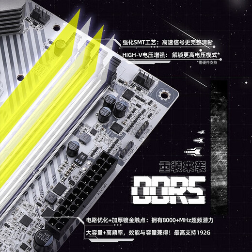 Das farbenfrohe Motherboard B760M/Z790M unterstützt INTEL Intel CPU12.-14. Generation CPU12600KF/14600KF/14700KF/Desktop-Computer-Motherboard CVN Ark Z790 D5 WIFI