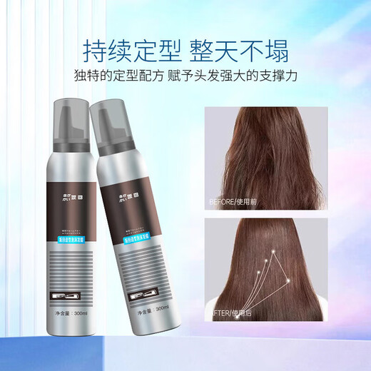 Sakatani Styling Foam Wax Curly Hair Styling Bubble Mousse Smooth Hair Anti-Frizz Elastic Moisturizing 3 Bottles 300ml
