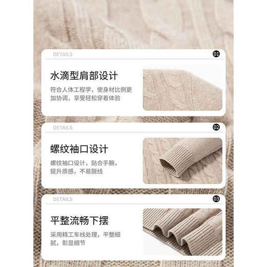 Pierre Cardin high-end cashmere, stand-up collar and cardigan men's autumn and winter thickened warm knitted sweater base layer smoke gray L Recommended weight 120-140Jin Jin equals 0.5 kg