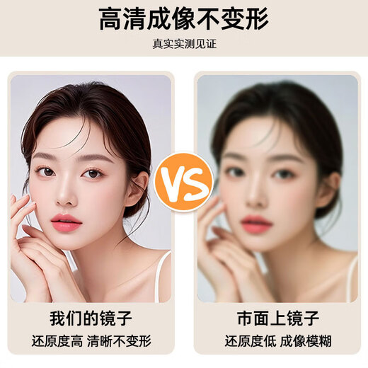 Anya full-length mirror dressing floor mirror home wall-mounted girls' bedroom makeup wall-mounted three-dimensional fitting mirror white