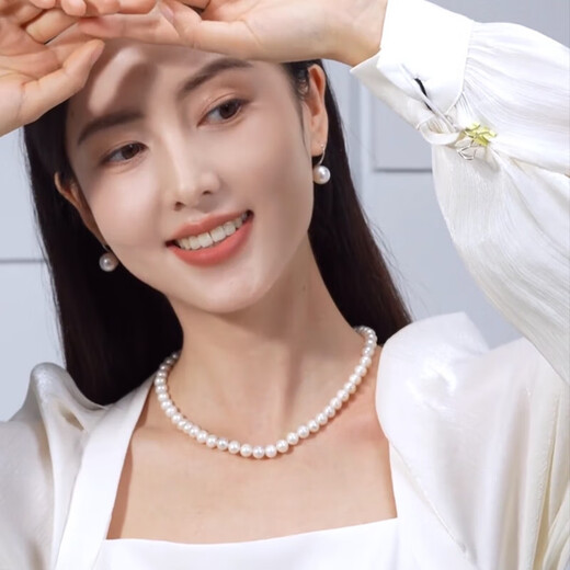 925 silver high-heeled shoes pearl earrings for women niche high-end ear hooks high-end fashion earrings versatile temperament earrings 12mm white pearl silver earrings one pair