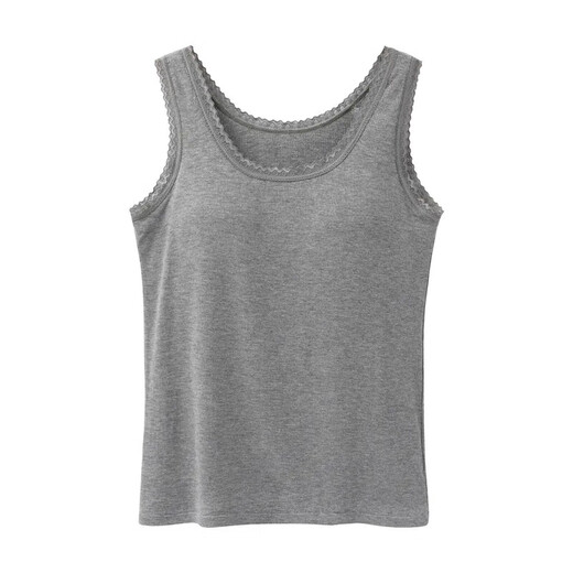 Summer new style inner bottoming camisole for women all-in-one with padded bra without wire rims for beautiful back women burgundy M 80-90Jin Jin is equal to 0.5 kg