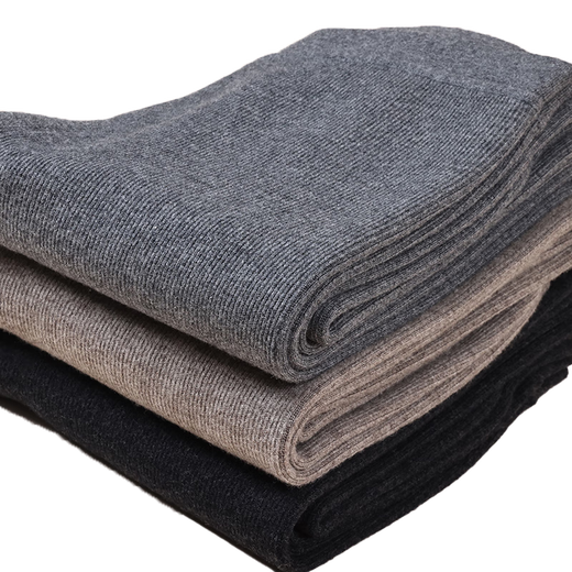 Hengyuanxiang wool pants men's 100% pure wool pants autumn and winter new style plus velvet thickened warm pants knitted leggings