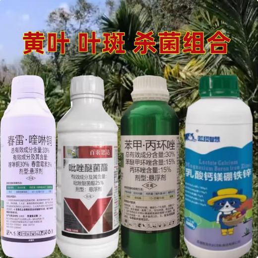 Bainongstar Betel Nut Insecticide and Bactericidal Package Insecticide and Fungicide Coconut Heart Leaf Spot, Heart Borer and Scale Insect Pesticide 6000g (one set mixed with 1500Jin of water equals about 0.5kg)