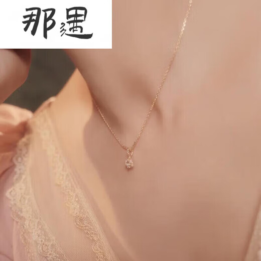 Nayu Tanzanite Necklace Retro Natural Moonstone Women's Silver Light Luxury Niche Design Exquisite Clavicle Chain Gift Blue Tanzanite Model