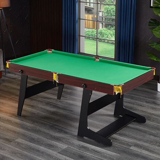 Holladi children's billiard table multi-functional two-in-one indoor home large billiard toy parent-child game gift 160cm JD Logistics red leather folding small table single