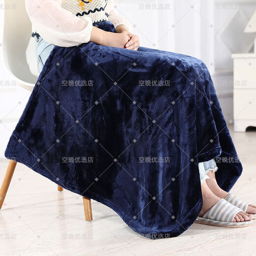 Wheelchair leg-covering small blanket, thickened flannel blanket, baby and children's lunch break, office and class multi-purpose thin blanket, extra thick coffee color