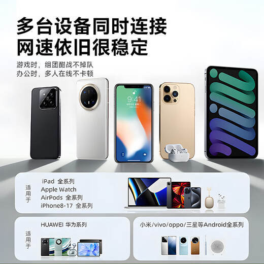 Zhuye mobile portable wifi6 wireless card-free computer game dedicated unlimited traffic portable car network card 2025 national universal 5g official authentic 5G full network Ai premium version 480P speed brush + free traffic