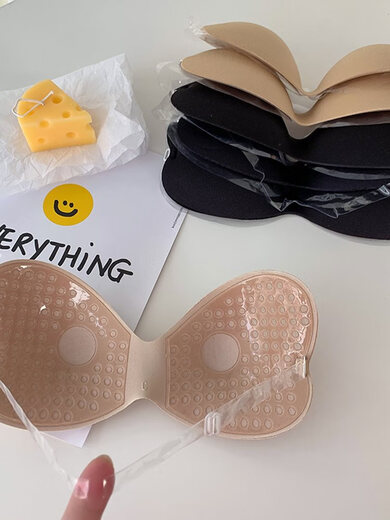 乳贴挡凸点女小胸聚拢硅胶胸贴夏季薄款婚纱上托无痕挡滑乳头贴冬 肤色B34【60小仙女的选择】 默认项