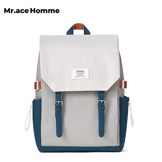 Mr.ace Homme Japanese niche backpack female high school student bag large capacity computer bag travel backpack male purple gray