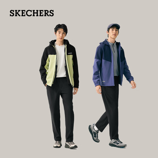 Skechers regalo de Año Nuevo pantalones flash de terciopelo para hombre 2,0 invierno nuevos pantalones tejidos a prueba de salpicaduras Pantalones rectos P425M247