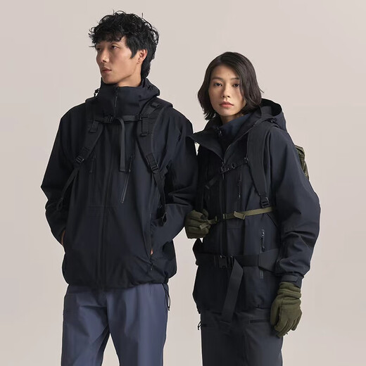 Made in Tokyo 25 Autumn and Winter Black Samurai Armor Three-in-One Jacket Men's and Women's Soft Shell Liner Outdoor Jacket Black XL