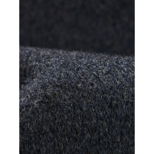 MONTAGUT Double-sided Cashmere Coat Men's Middle-aged Short Business Casual Winter Warm Lined Wool Jacket Black S 165/84A