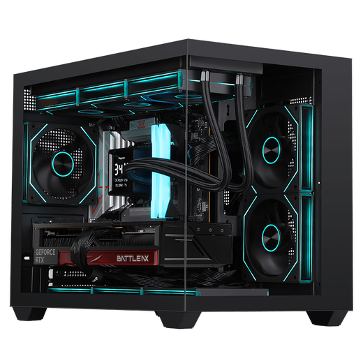 Colorful RTX5090D 5080 5070 Ti graphics card computer host AMD Ryzen 9800x3d desktop DIY assembly computer AI design e-sports game complete machine with two 9800X3D RTX5070 host