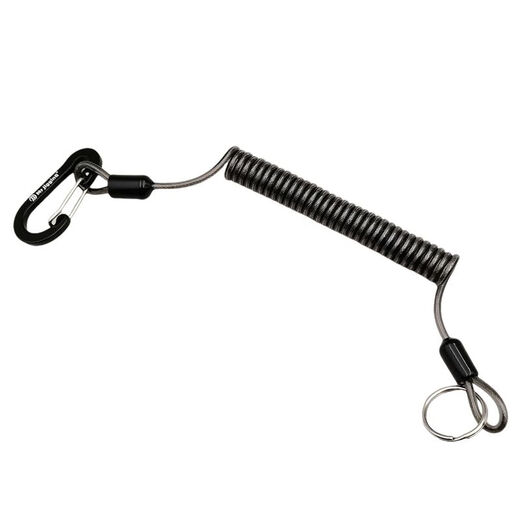 Qingwei steel wire core lost rope key access card scissors hanging buckle rope Lua pliers telescopic rope anti-lost spring rope carabiner classic 1 meter steel wire core