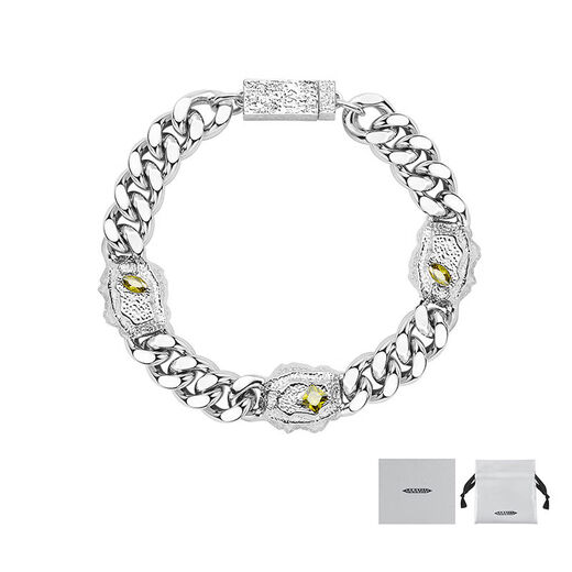 Wake up mark boys' bracelet, men's bracelet, couple's birthday gift for boyfriend, men's chain length 20cm, the craftsmanship has been upgraded