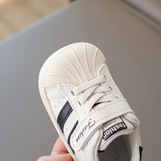 Terranis Yangma recommended shell shoes children's shoes new soft sole non-slip spring and autumn boys infants baby white 16_inner length 12cm