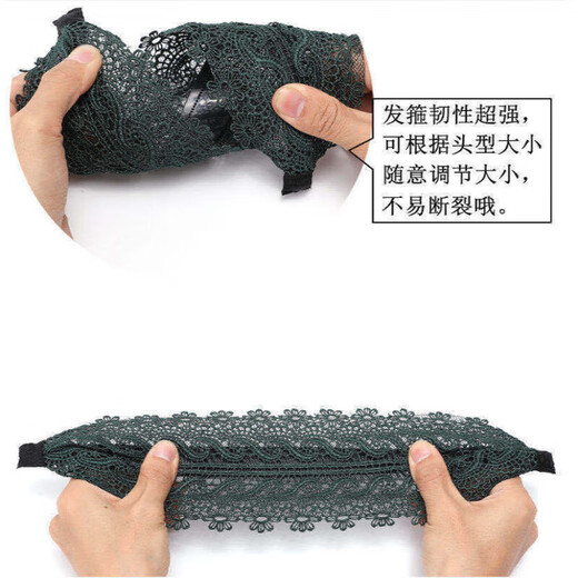 Korean style wide-brimmed headband to cover white hair, fashionable and temperament hairband for broken hair, non-slip hairband, headband, versatile for women going out, small chrysanthemum black